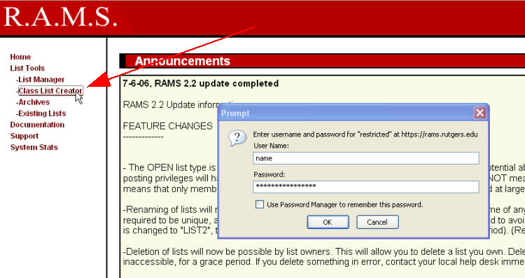 Requesting A New Class Or Course Rams List Oit New Brunswick