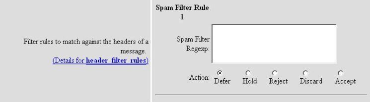  Header Filter Rules